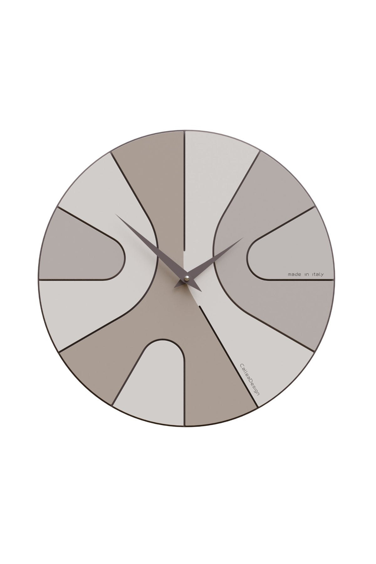 Asym wall clock – Caffelatte finish