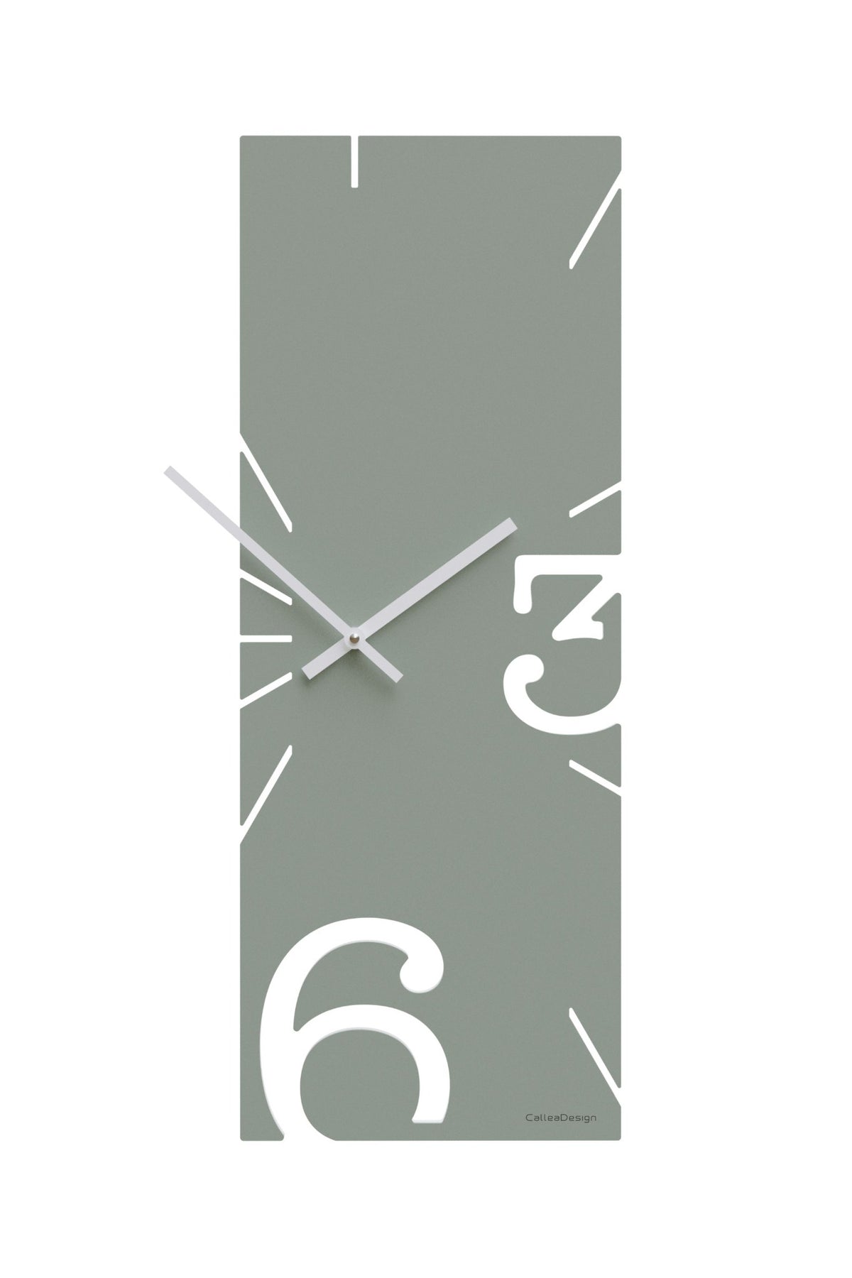 CalleaDesign Greg wall clock in Sage Green finish