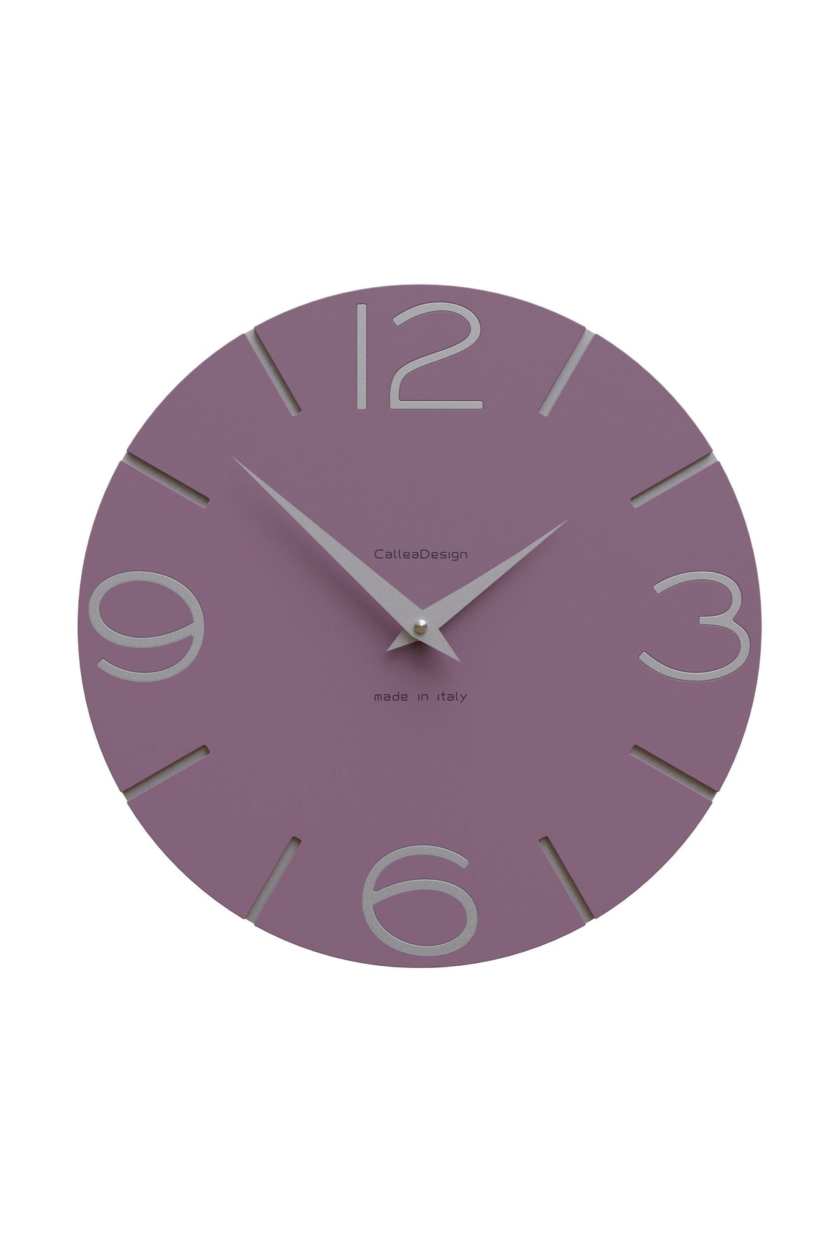 CalleaDesign Smile Wanduhr in der Ausführung Violett