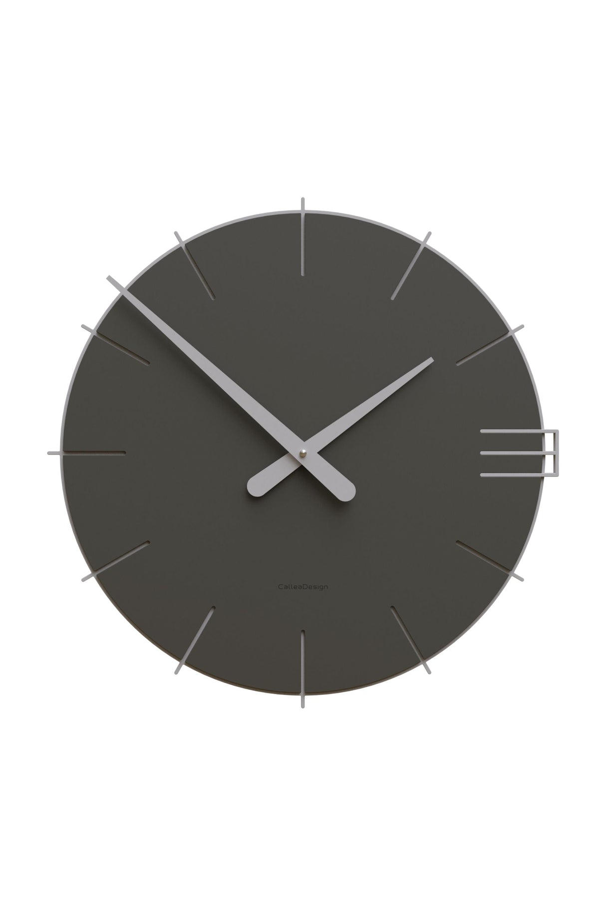 CalleaDesign Mike wall clock in Warm Graphite finish