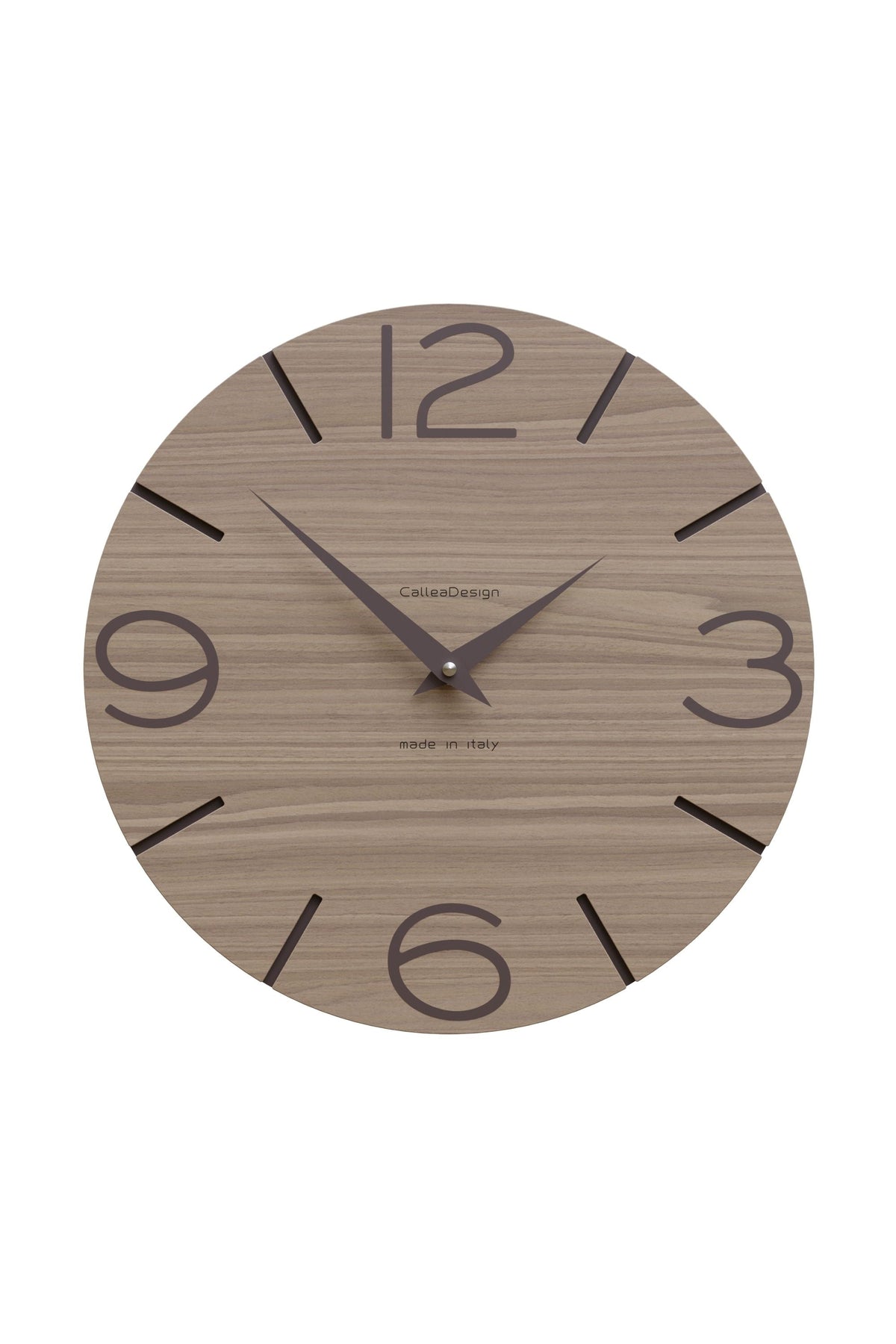 CalleaDesign Smile Wanduhr in der Ausführung Schwarznuss
