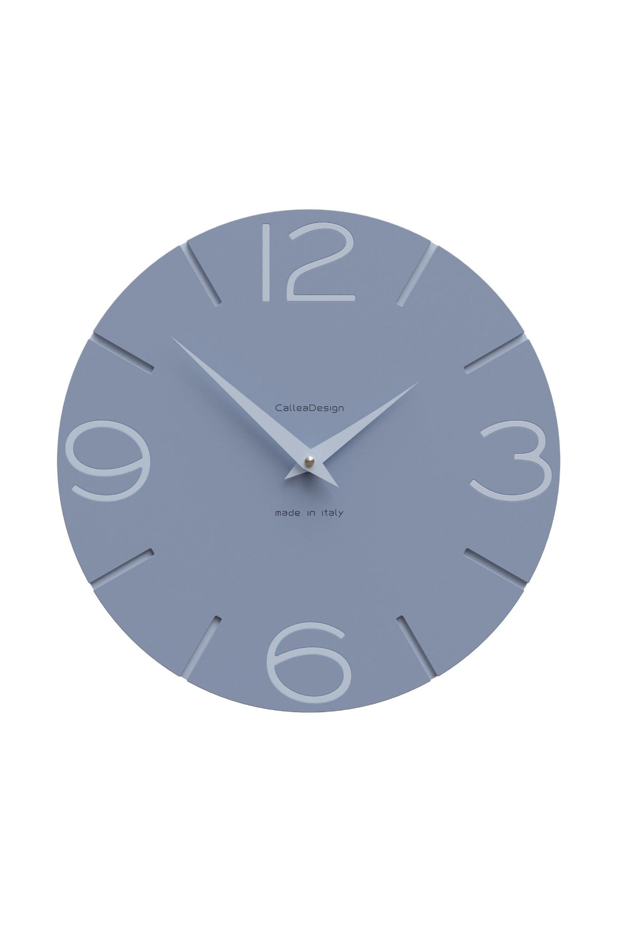 CalleaDesign Smile Wanduhr in der Ausführung Mittelblau