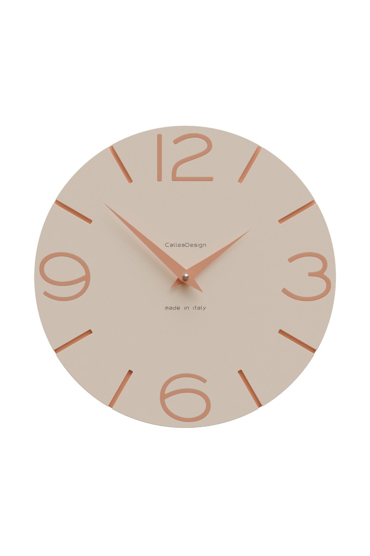 CalleaDesign Smile Wanduhr in der Ausführung Sandrosa
