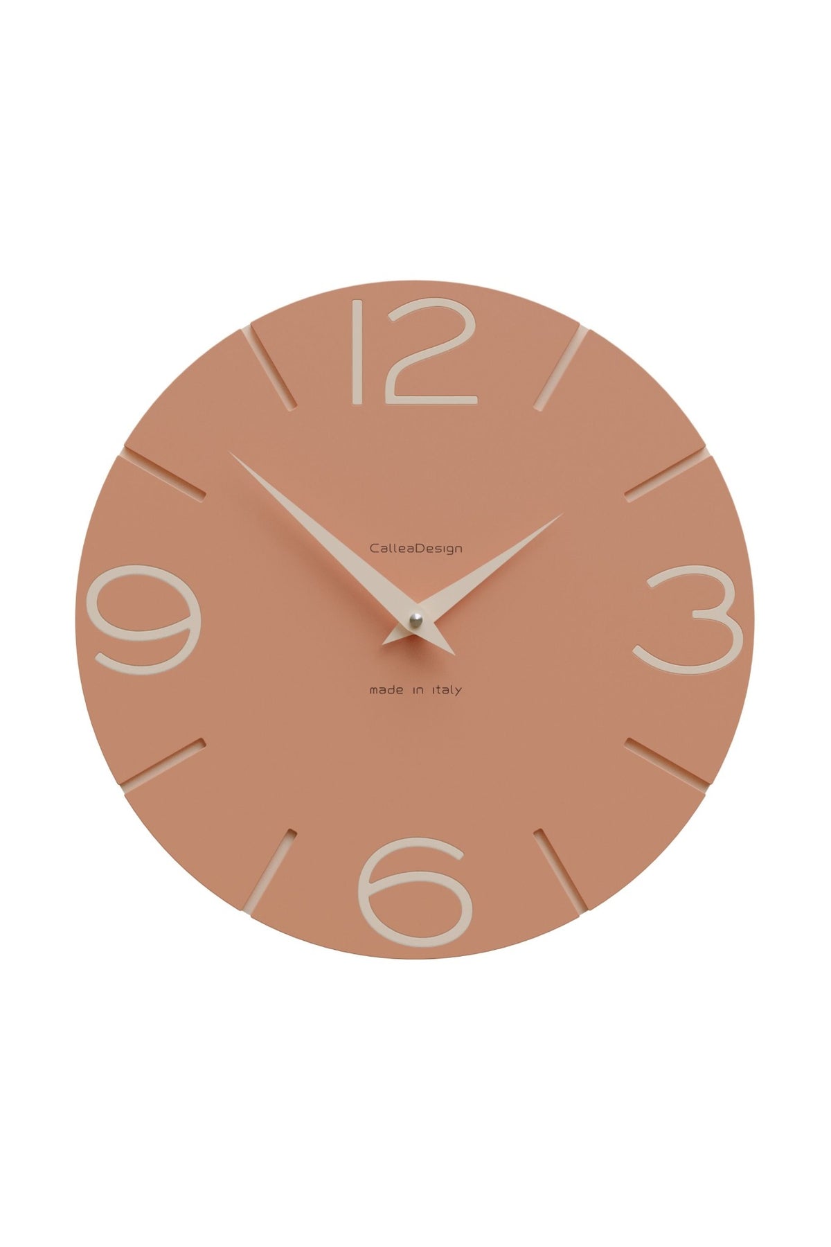CalleaDesign Smile Wanduhr in der Ausführung Terrakotta