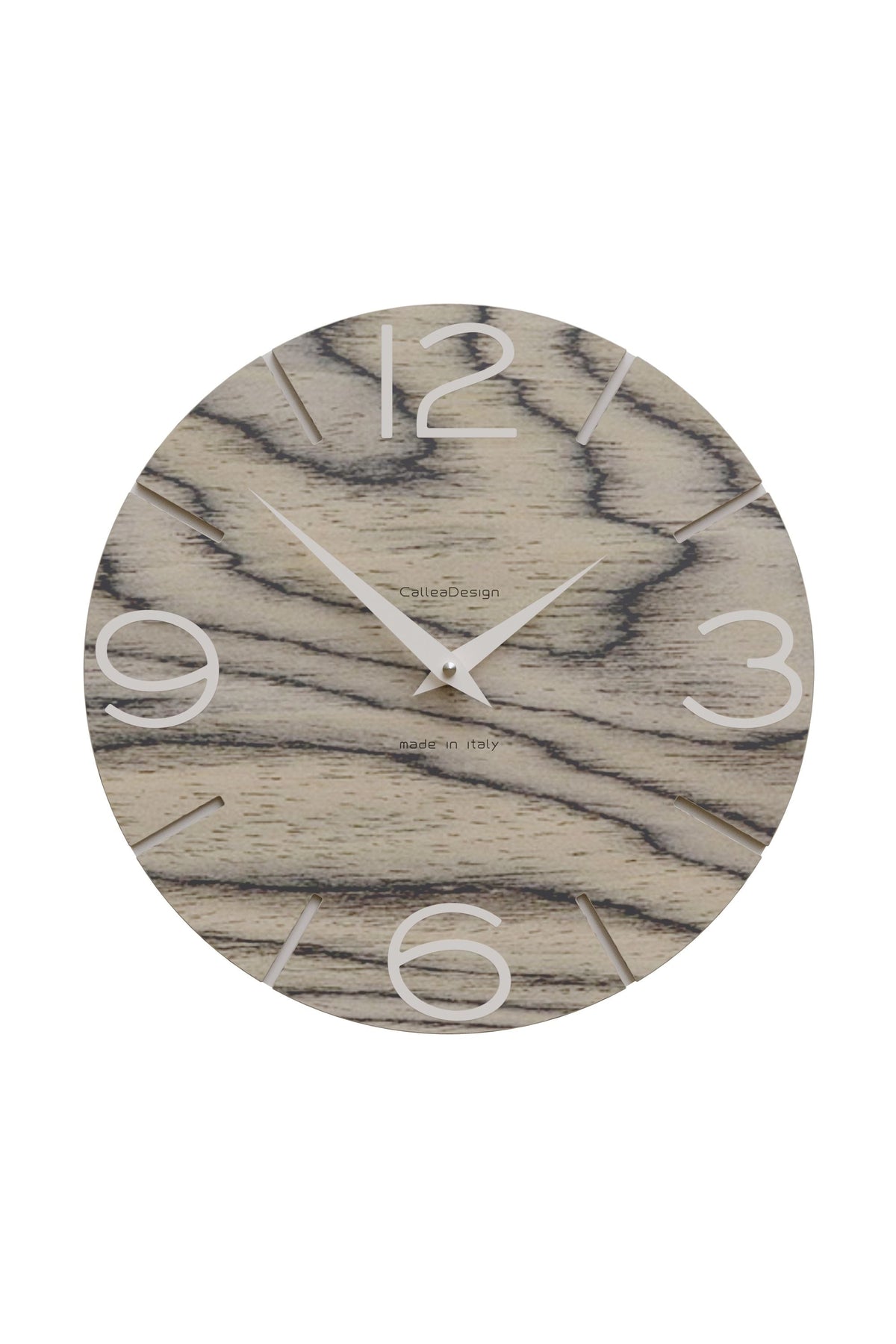 CalleaDesign Smile Wanduhr in der Ausführung Sottsass Grau