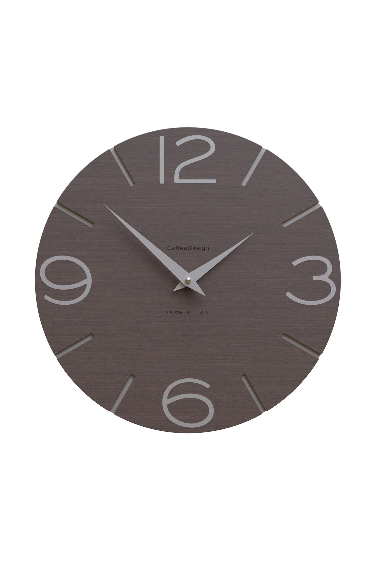 CalleaDesign Smile Wanduhr in der Ausführung Wenge-Eiche
