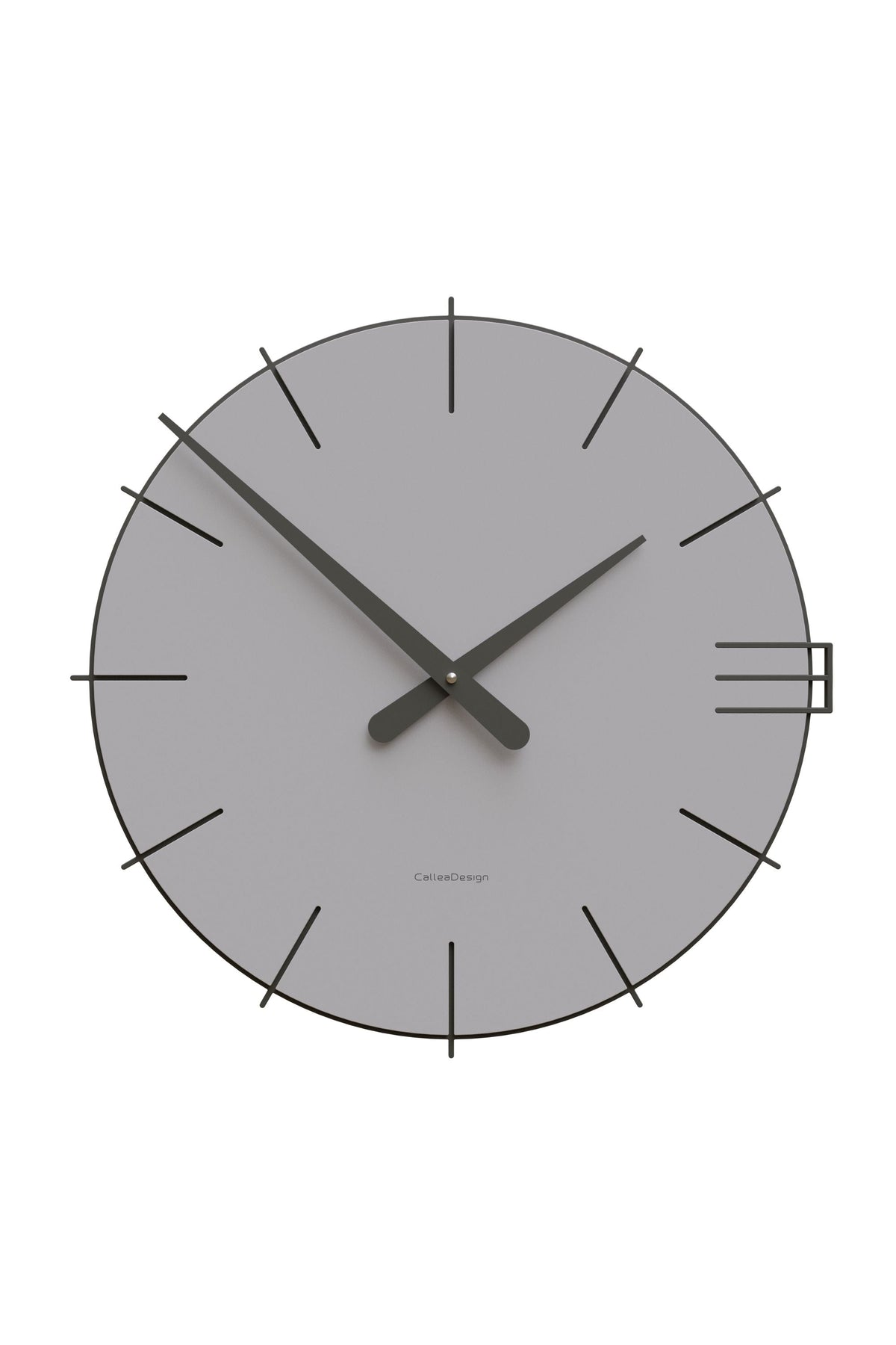 CalleaDesign Mike wall clock in Silk Mist finish