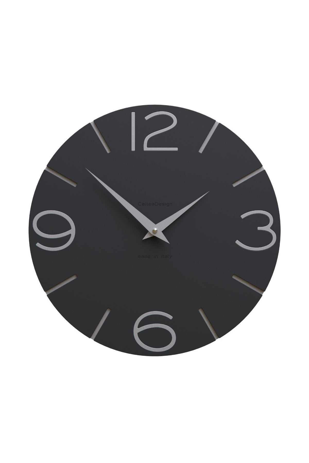 CalleaDesign Smile Wanduhr in der Ausführung Schwarz