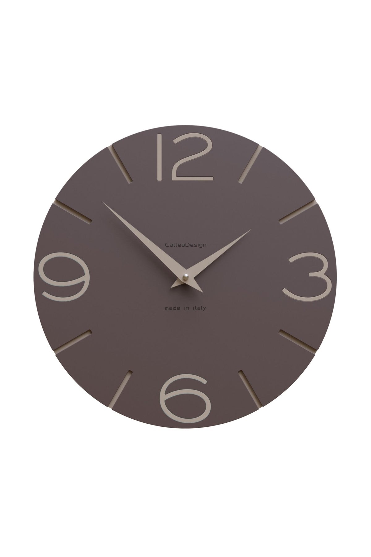 CalleaDesign Smile Wanduhr in der Ausführung Schokolade
