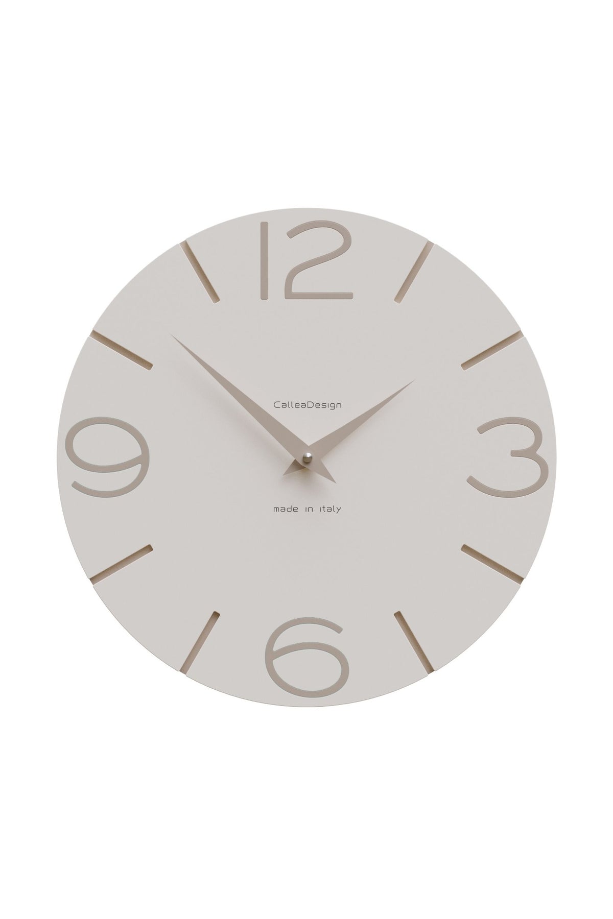 CalleaDesign Smile Wanduhr in der Ausführung Leinen