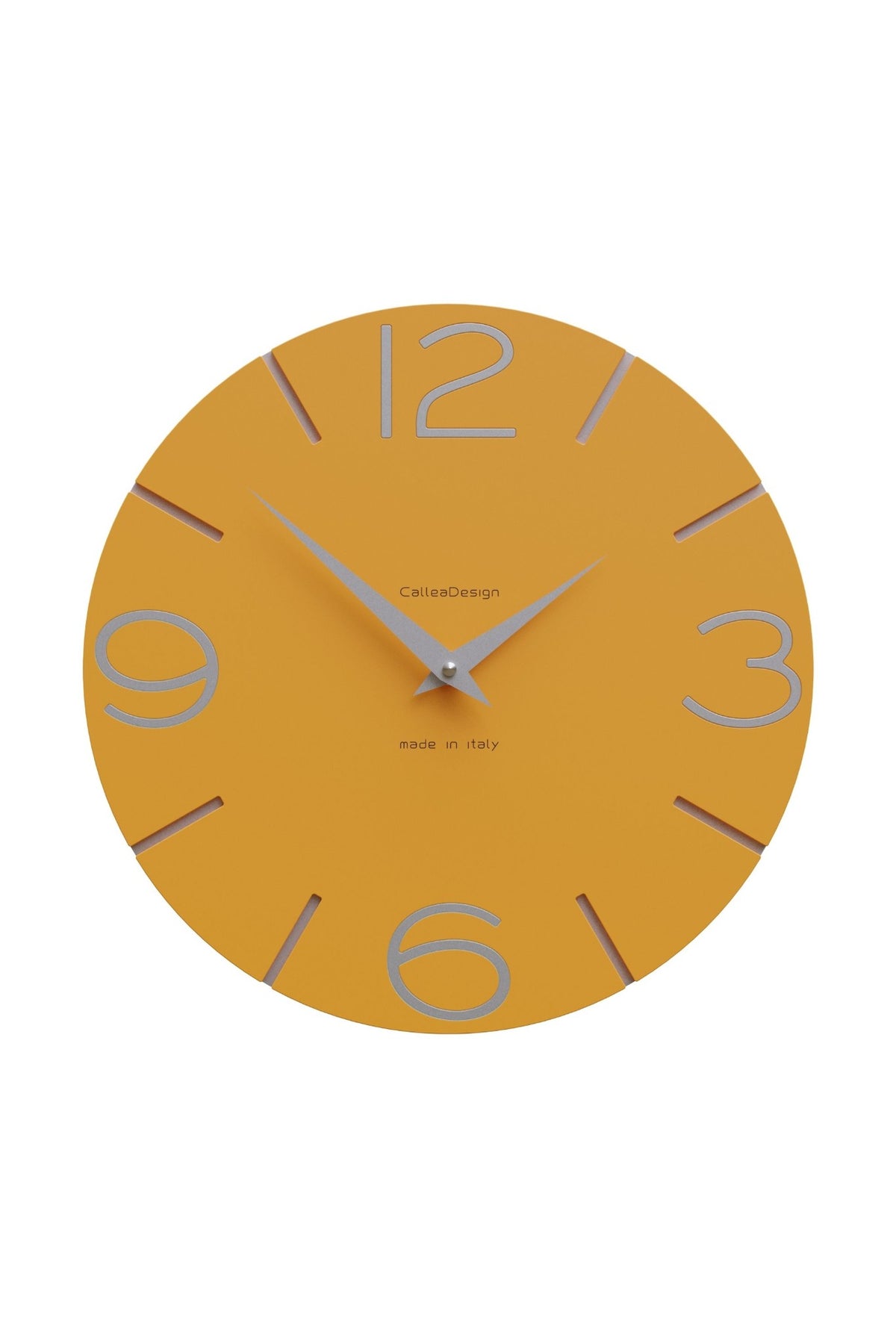 CalleaDesign Smile Wanduhr in der Ausführung Melonengelb