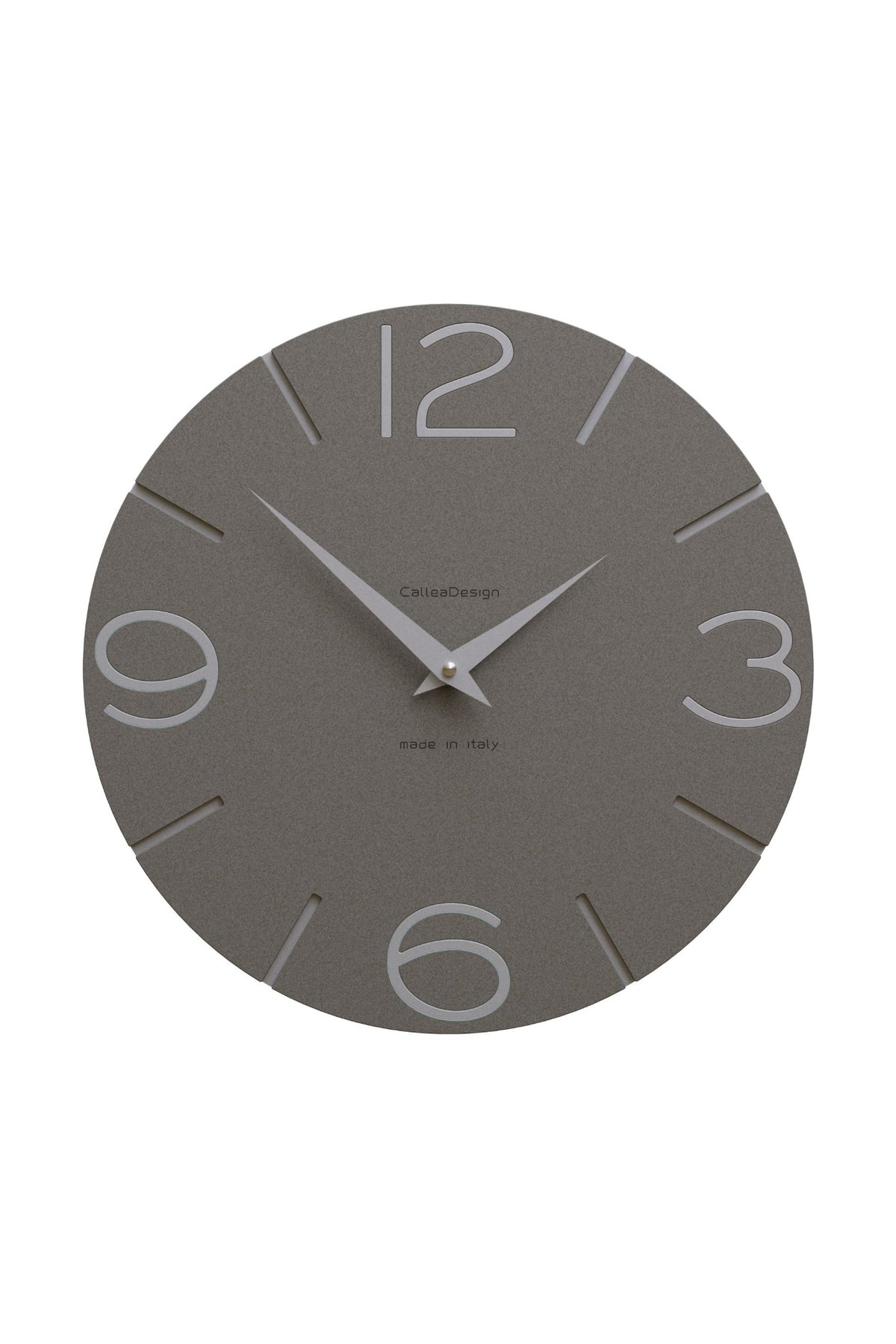 CalleaDesign Smile Wanduhr in der Ausführung Quarzgrau