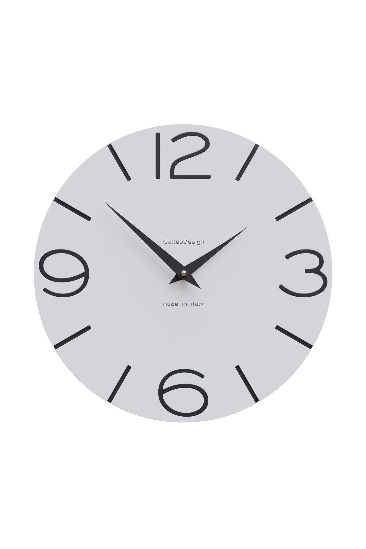 CalleaDesign Smile Wanduhr in der Ausführung Weiß