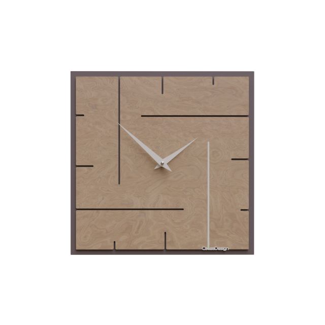 Wanduhr Holz Design  Grid