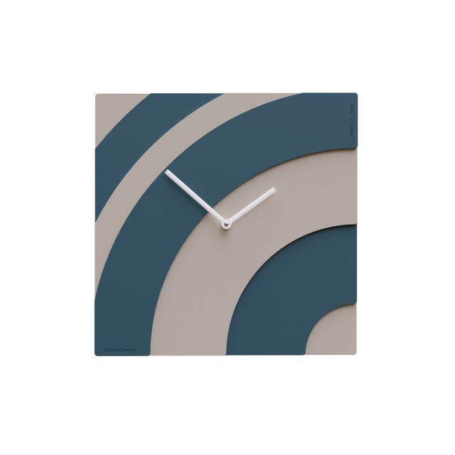 QUADRATISCHE UHR WELLEN - 34 CM