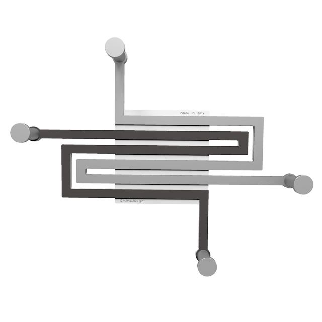 Garderobenhaken schwarz Schlange