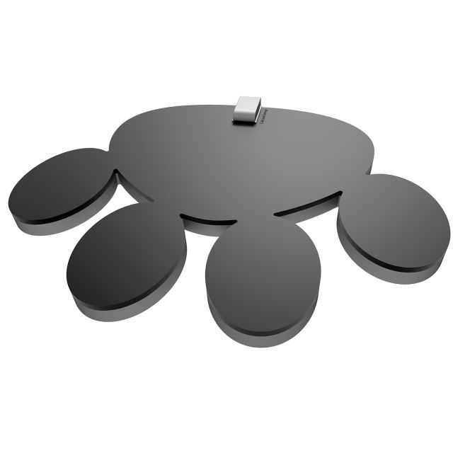 Wandregal Katze - schwarz