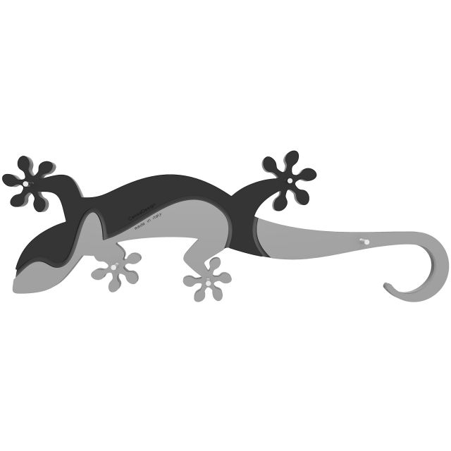 Wand-Schlüsselanhänger Gecko